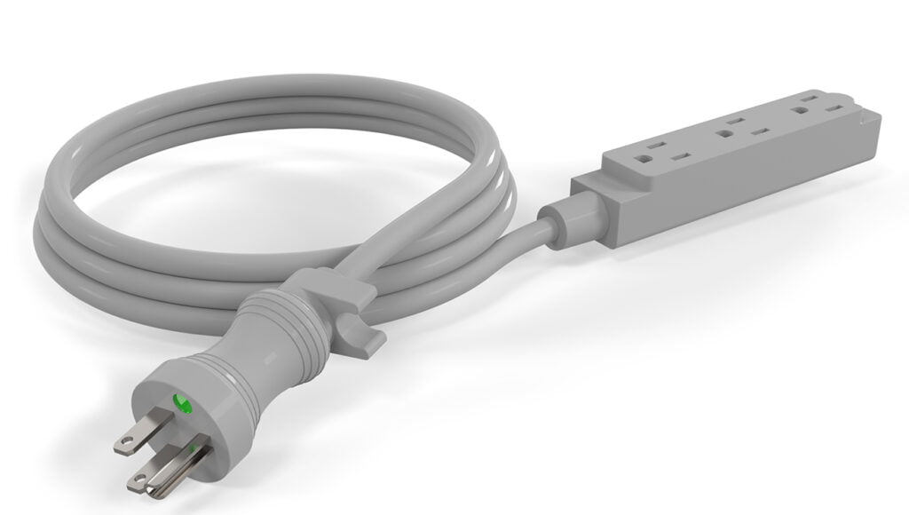 Green Dot Triple Tab Extension Cord Thumbnail
