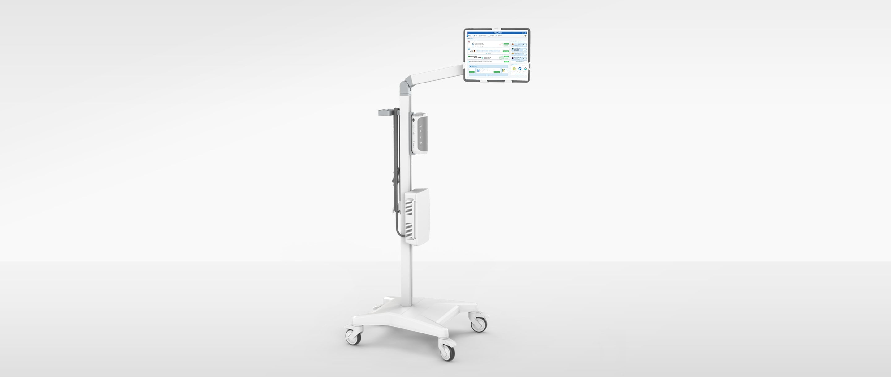 Bedside EHR Cart - Tablet and Speaker