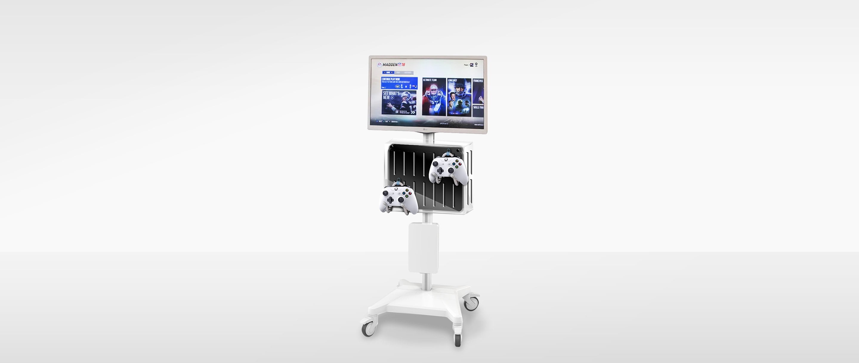 Video Game Cart - AV Display and Workstation