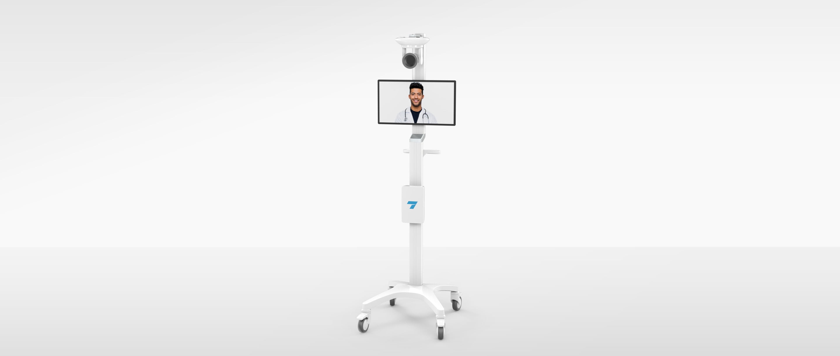 Telehealth Cart - AV Display and Workstation