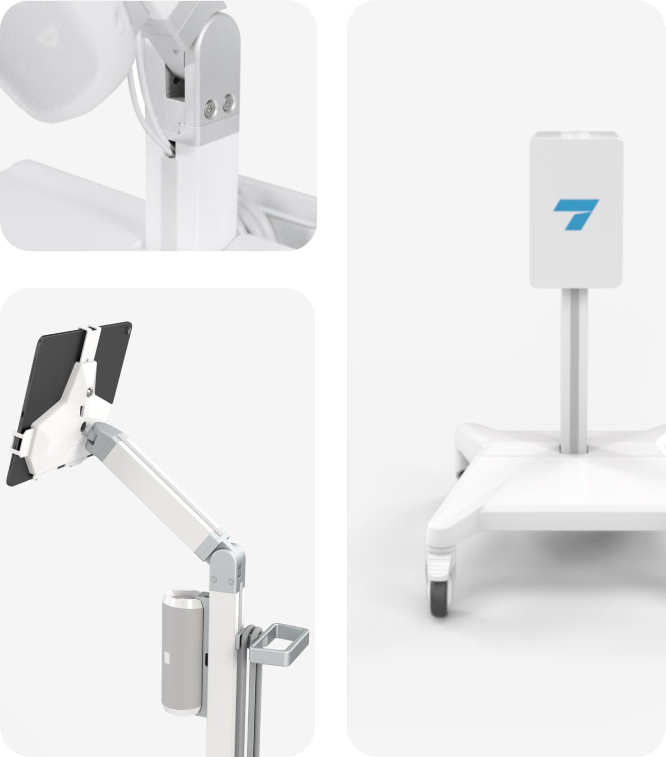 Virtual Nursing Tablet on Cart - Detail