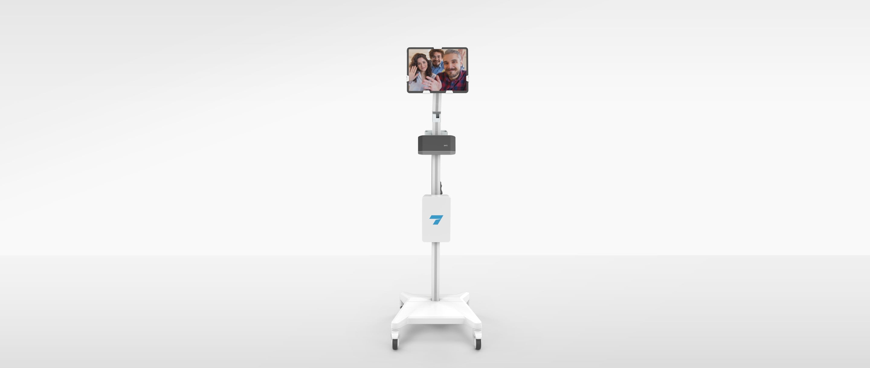 Virtual Visit Cart - Tablet and Speaker